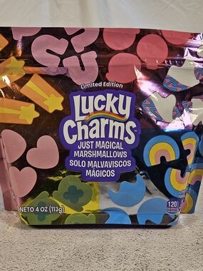 Lucky Charms Limited Edition Just Magical Marshmallows 4oz Bag Factory Sealed